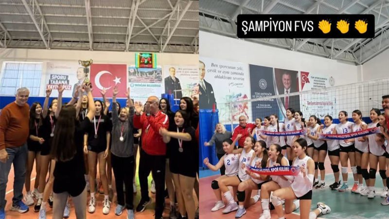 TVF Midi Süper Lig Muğla İl Şampiyonu Fethiye Voleybol SK Oldu